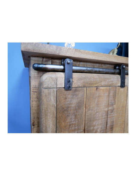 Meuble de rangement avec porte coulissante et tiroirs