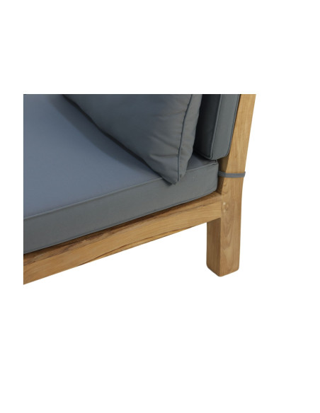 Banquette de jardin en teck Aruba (set de 2)