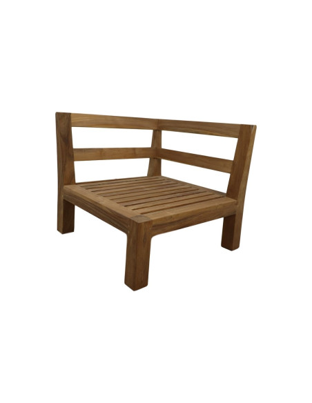 Banquette de jardin en teck Aruba (set de 2)