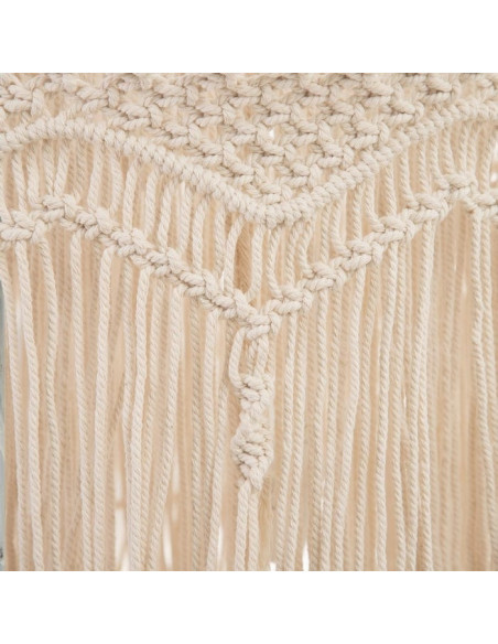 Suspension macramé beige 100 cm