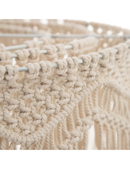 Suspension macramé beige 100 cm
