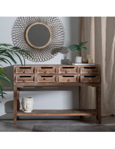 Console 8 tiroirs 120cm