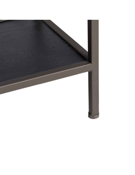 Console en bois et métal 2 tiroirs