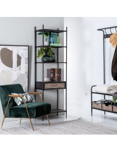 Etagère en métal avec tiroir