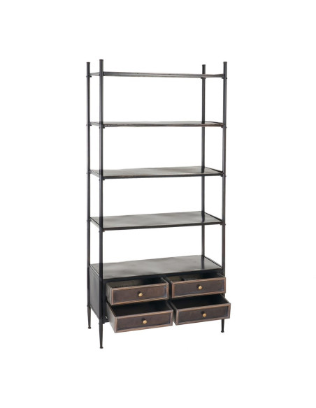 Etagère en métal avec tiroir