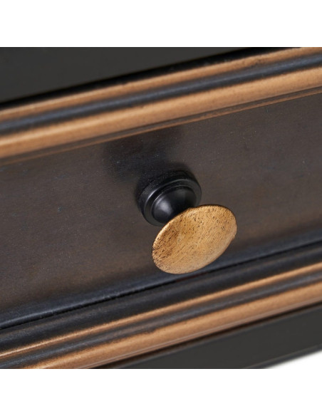 Console murale en métal avec miroir et tiroirs