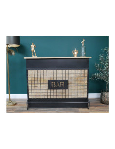 Bar comptoir métallique...