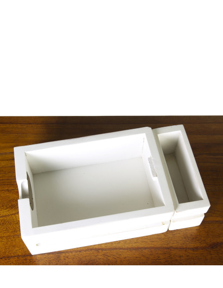 Bureau deux tiroirs et un rangement Artic