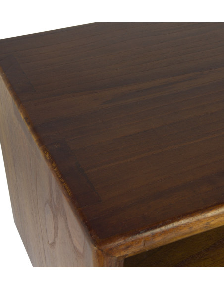Table de chevet de style rétro une niche et un tiroir Artic