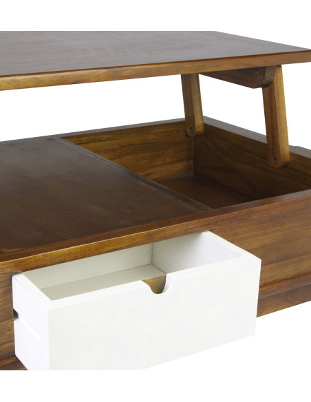 Table basse avec tiroir et plateau relevable Artic