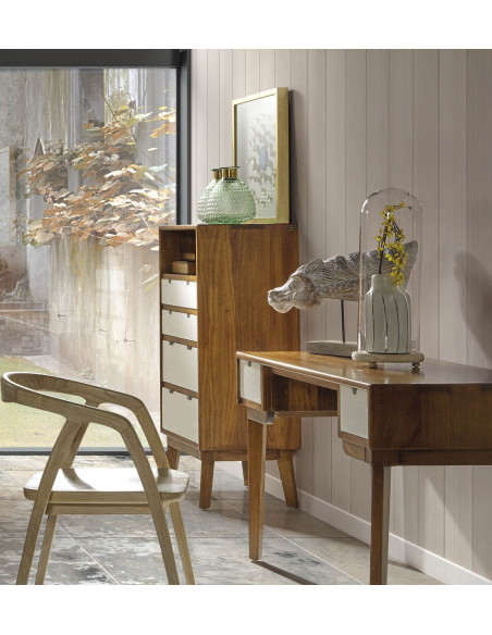 Commode haute avec 4 tiroirs et 1 niche Artic