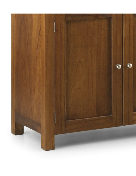 Vitrine en bois massif deux tiroirs quatre portes Flash