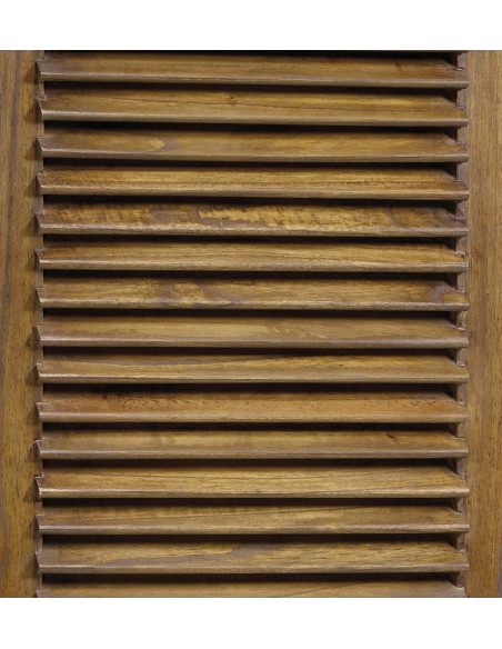 Armoire en bois massif porte persienne Flash
