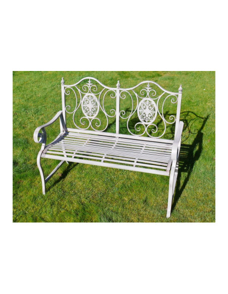 Banc en métal deux places