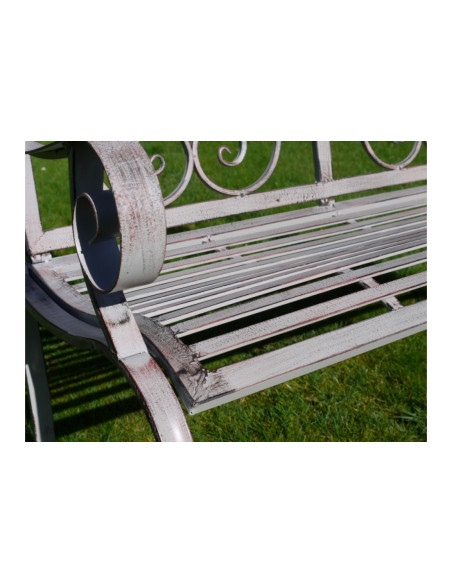 Banc en métal deux places