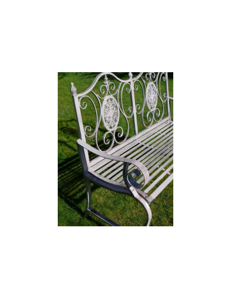 Banc en métal deux places