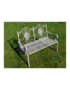 Banc en métal deux places 2