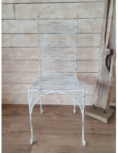 Chaise en métal Nycéa Blanche 2