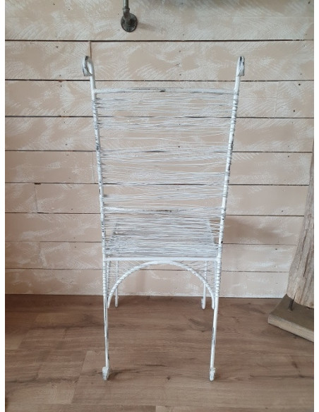 Chaise en métal Nycéa Blanche