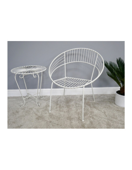 Fauteuil de jardin rétro en métal