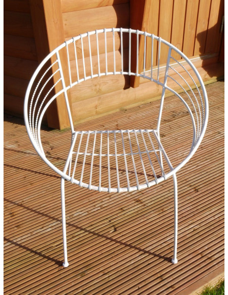 Fauteuil de jardin rétro en métal