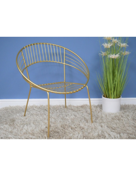 Fauteuil de jardin rétro en métal