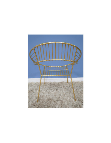 Fauteuil de jardin rétro en métal