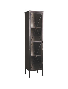 Armoire 1 porte en métal et...