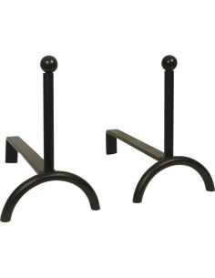 Lot de 2 chenets de cheminée