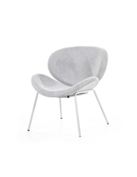 Fauteuil lounge rembourré en tissu