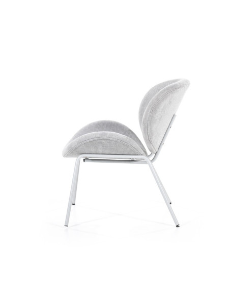 Fauteuil lounge rembourré en tissu