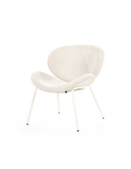 Fauteuil lounge rembourré en tissu