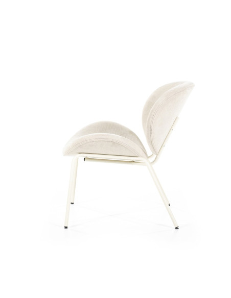 Fauteuil lounge rembourré en tissu