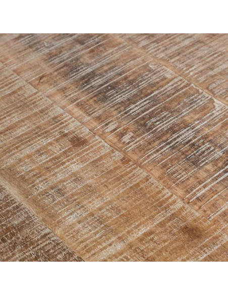 Table à manger ronde en bois de manguier 150 cm