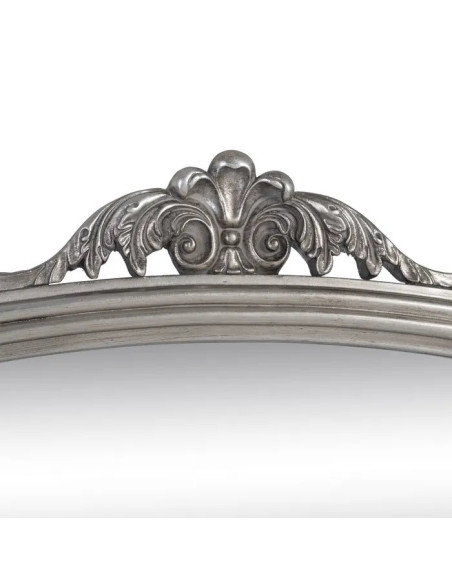 Grand miroir patine vieillie avec moulures