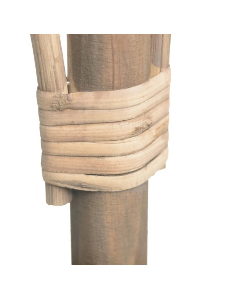 Desserte ronde en rotin naturel