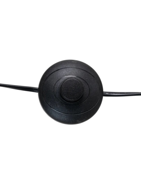 Lampe sur pied réglable avec abat jour en métal noir et or