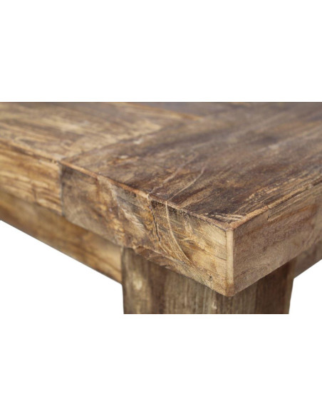 Table de jardin en teck rustique Napoli