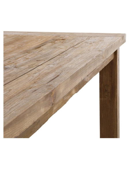 Table de jardin en teck rustique Napoli