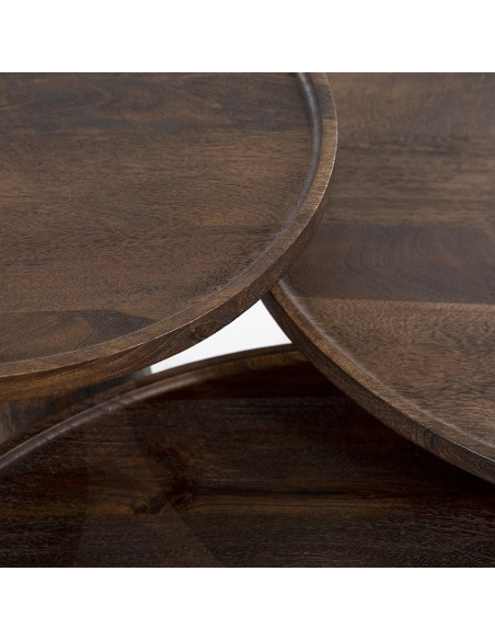Table basse en bois massif Ron