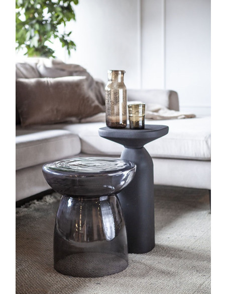 Table d'appoint en verre Koti