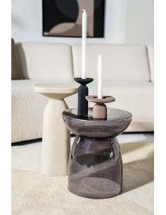 Table d'appoint en verre Koti