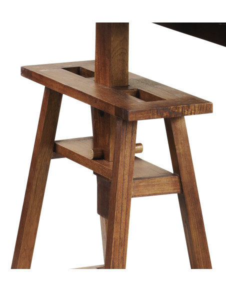 Bureau sur tréteaux en bois de mindi