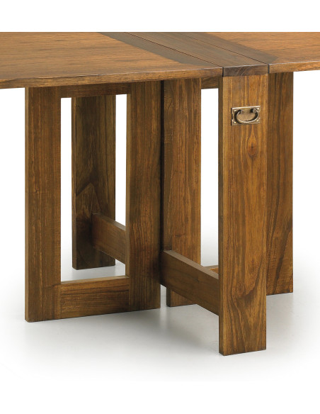 Table de repas pliante en bois de mindi