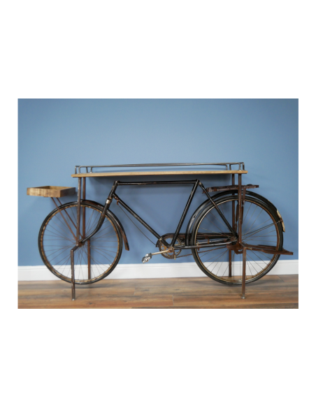 Console en forme de vélo style indus