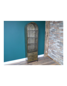 Vitrine arrondie métallique... 2