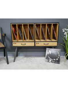 Buffet à rangement vinyles
