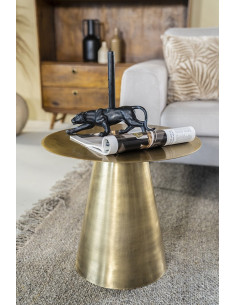 Table d'appoint en métal or...