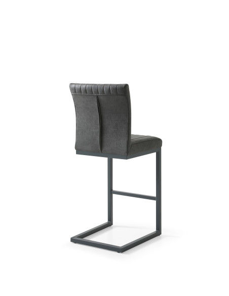 Chaise de bar haute en cuir confortable (X 2)