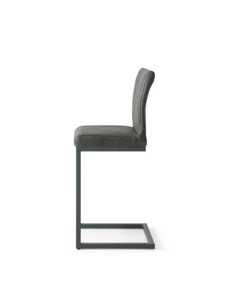 Chaise de bar haute en cuir confortable (X 2)